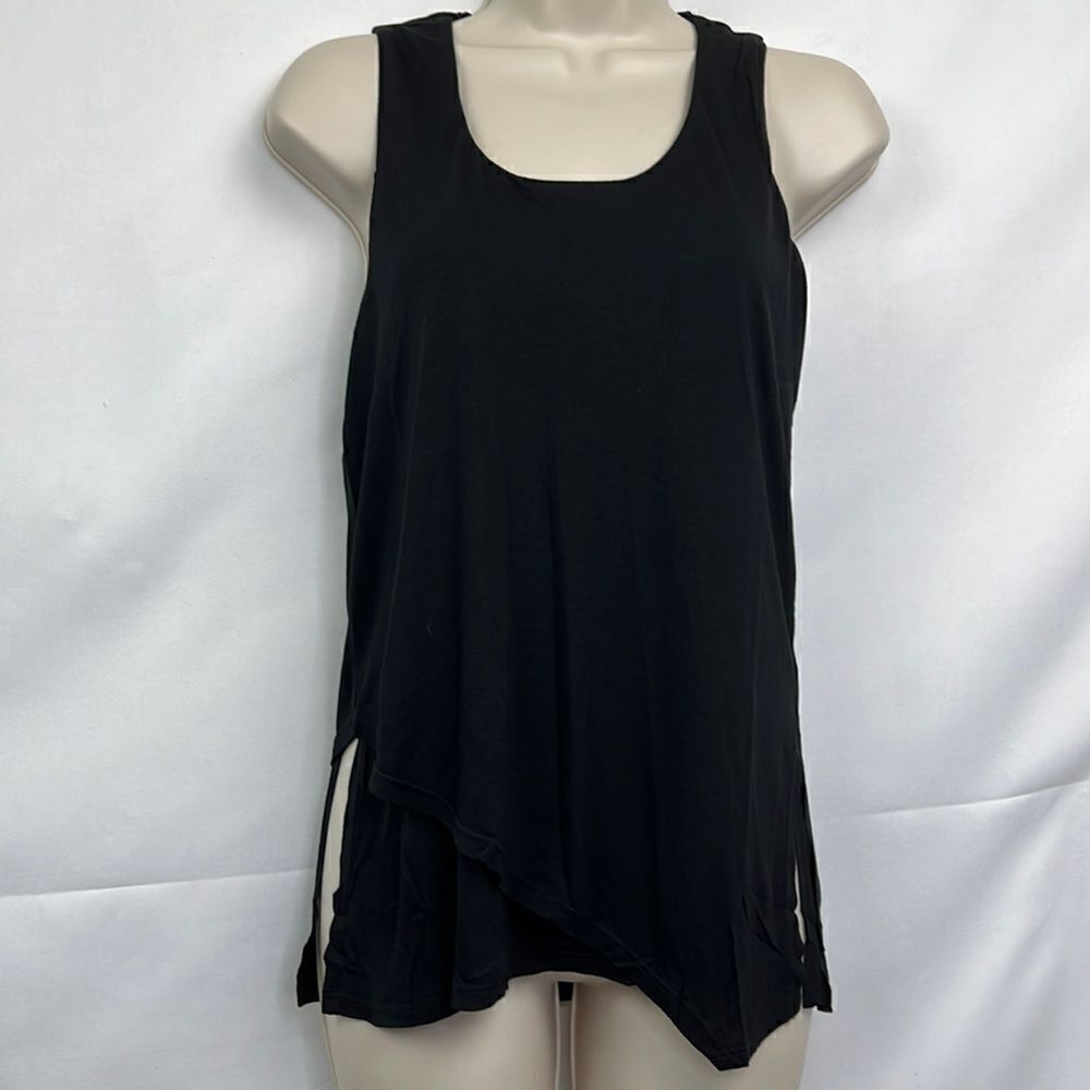 Lanston Revolve black lined tank top tunic NWT size XS
